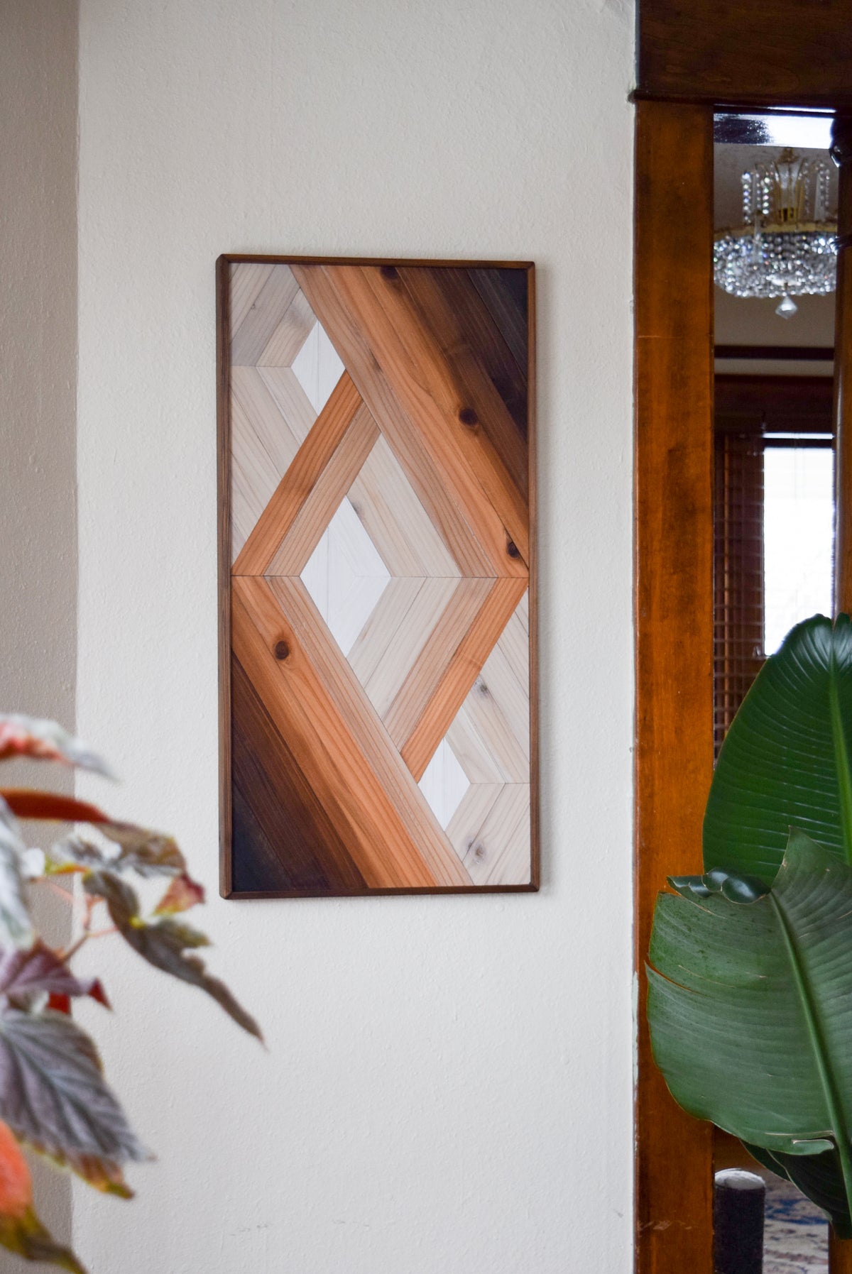 PORTAL in White Wood Wall Art Hanging - Wooden Wall Art - Art Deco Art - Modern Wood Art - Geometric Wood Art - Esoteric Art