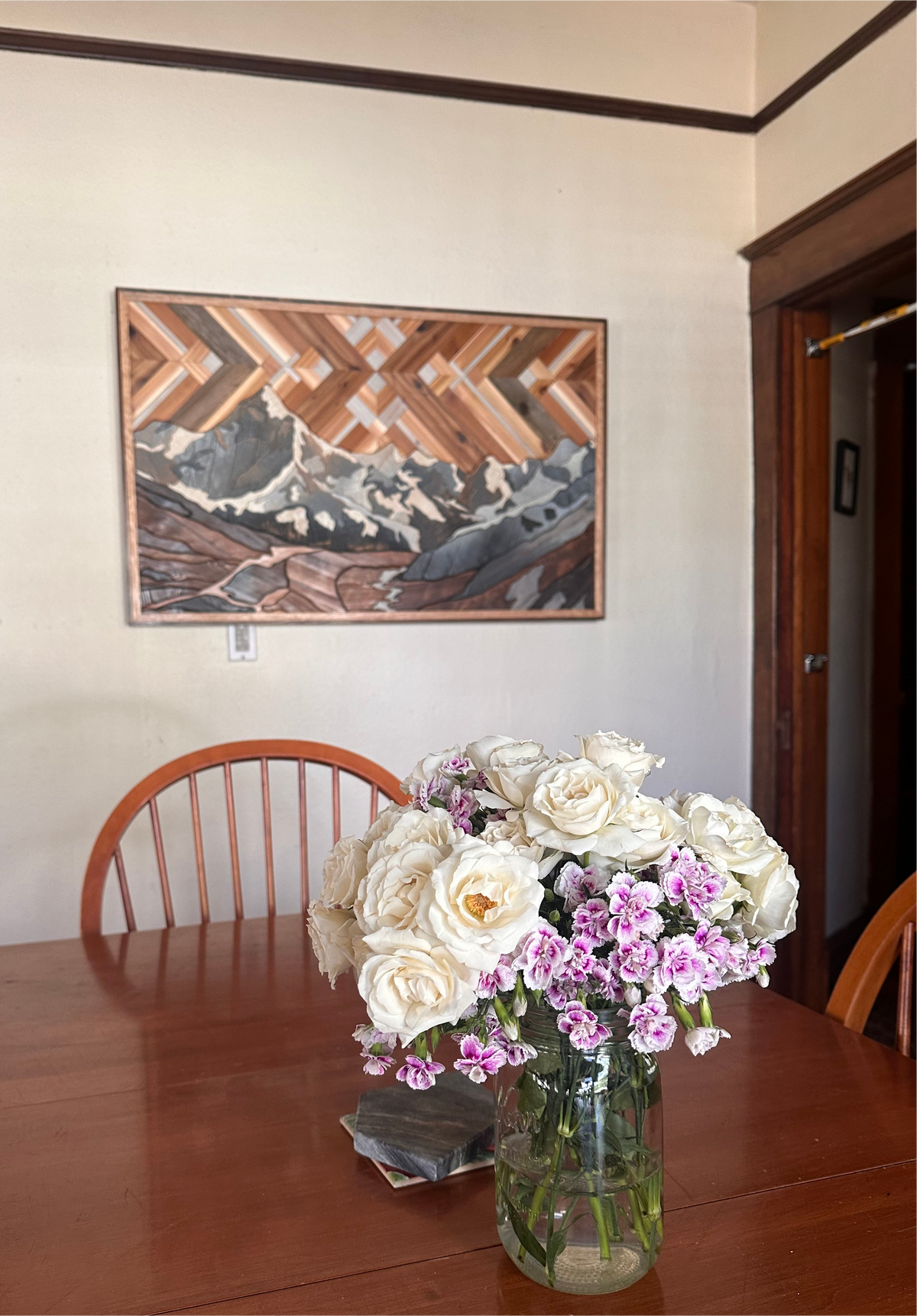 Himalayan Majesty Wood Art Statement Piece