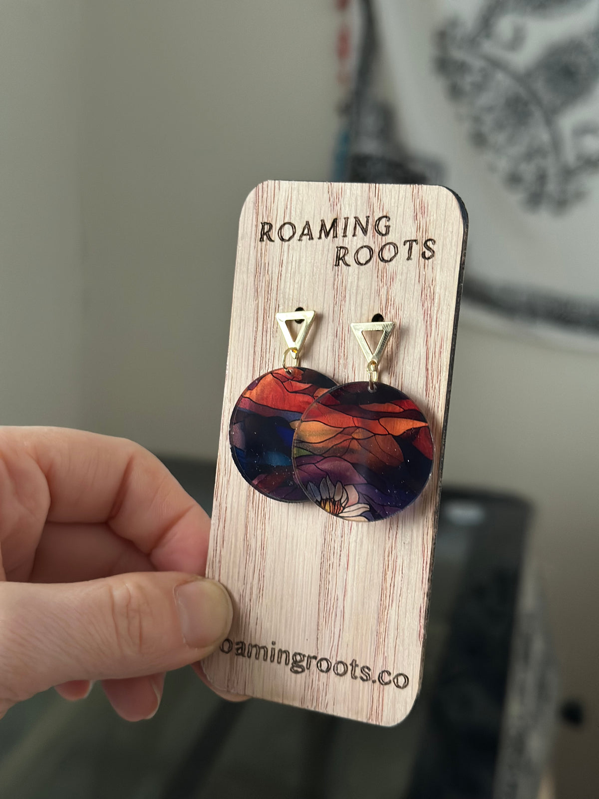 Sunset Ridge Acrylic Earrings