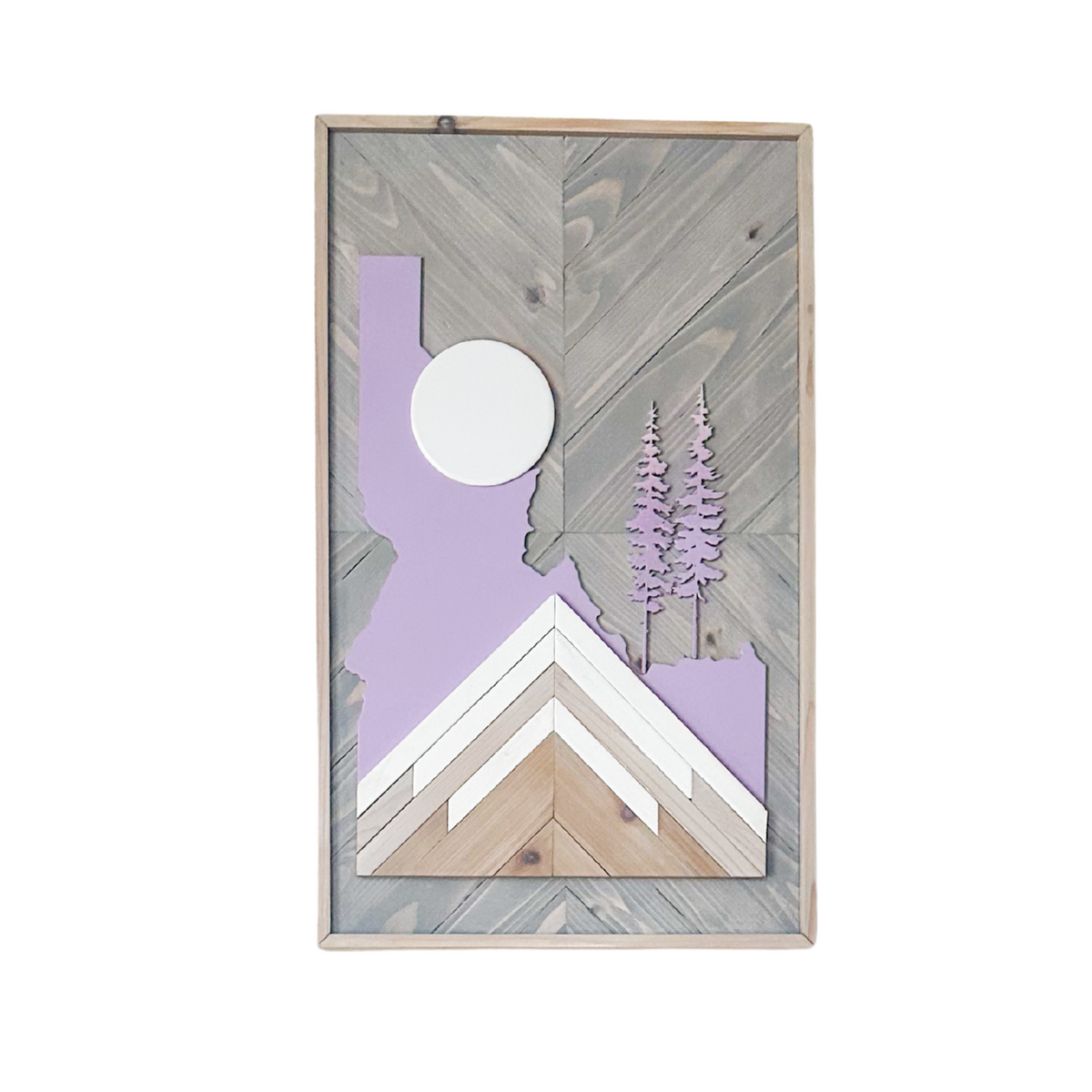Custom State 3D Layered Wood Wall Art - Wooden Wall Art - Wood Mosaic - Any State Available!
