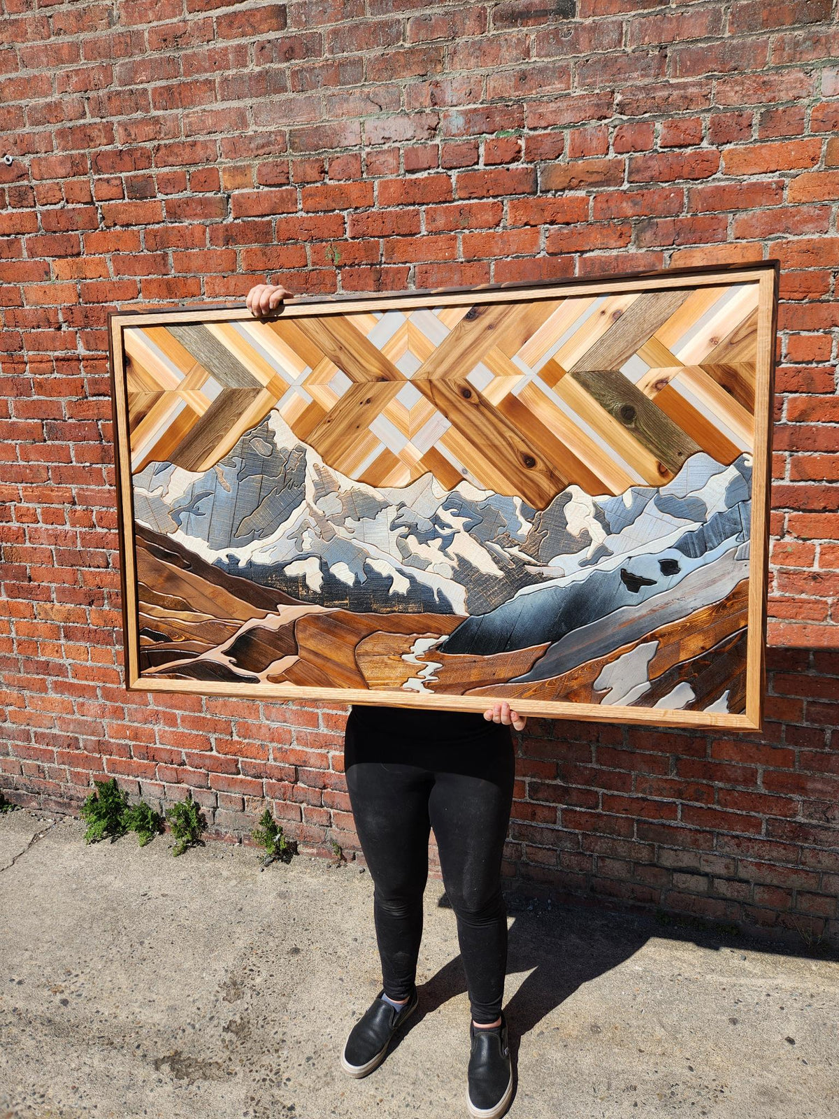 Himalayan Majesty Wood Art Statement Piece