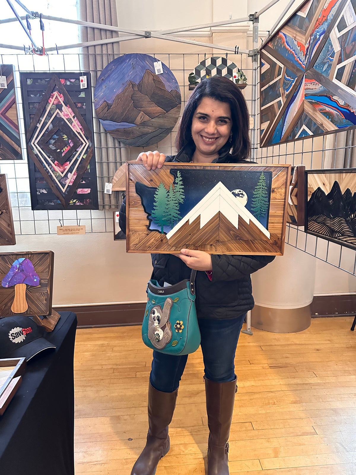 Custom State 3D Layered Wood Wall Art - Wooden Wall Art - Wood Mosaic - Any State Available!