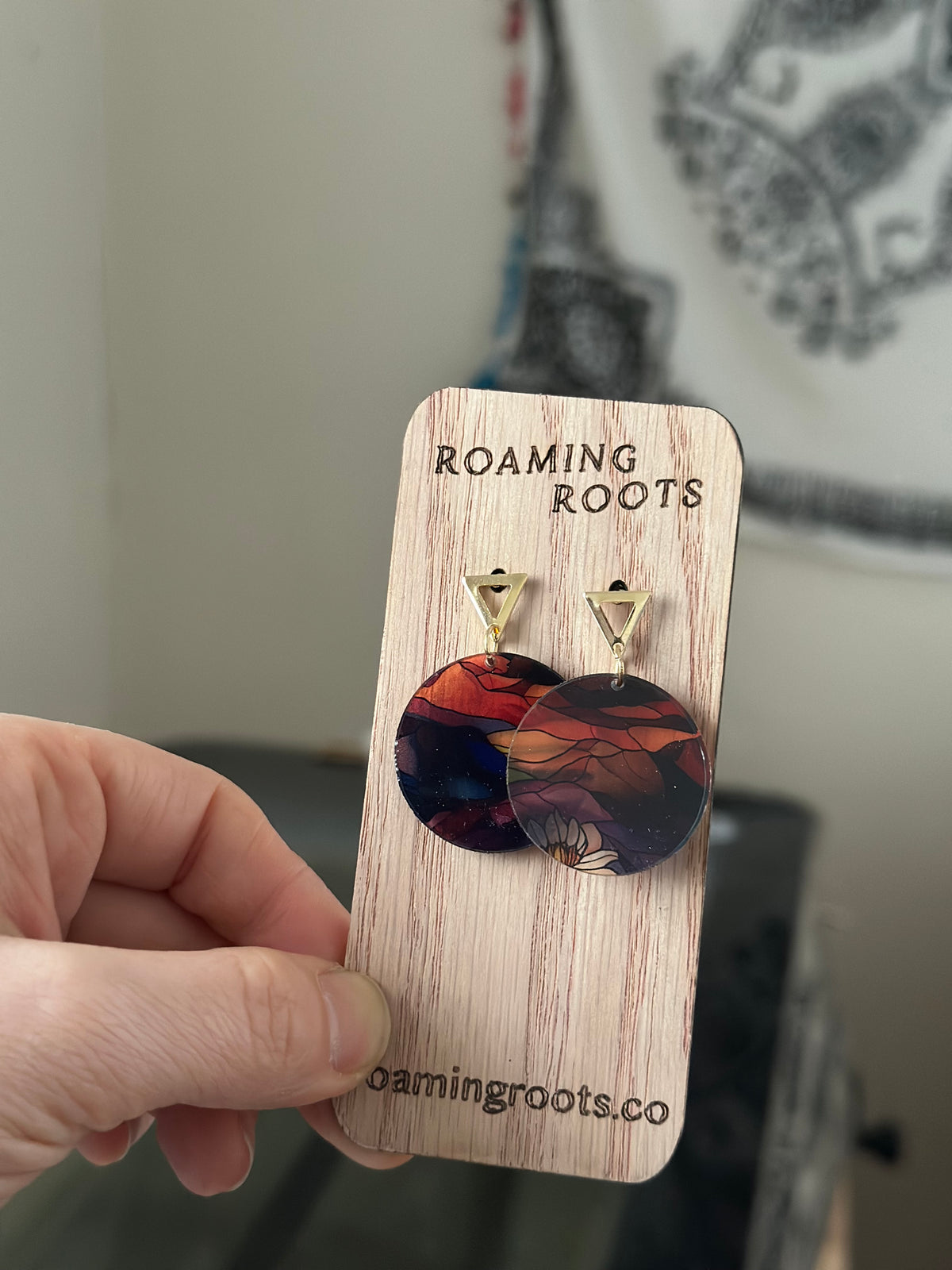 Sunset Ridge Acrylic Earrings