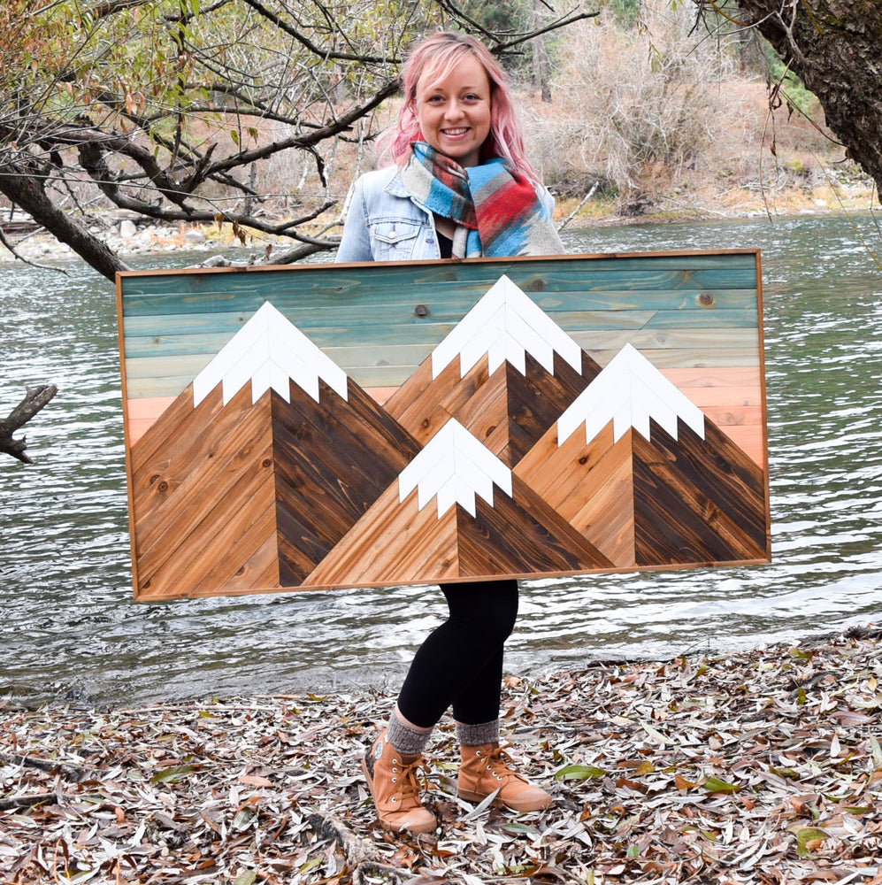 Wooden Mountain Wall Art - ''Spilos'' by Skal Collective | Wescover Wall  Hangings