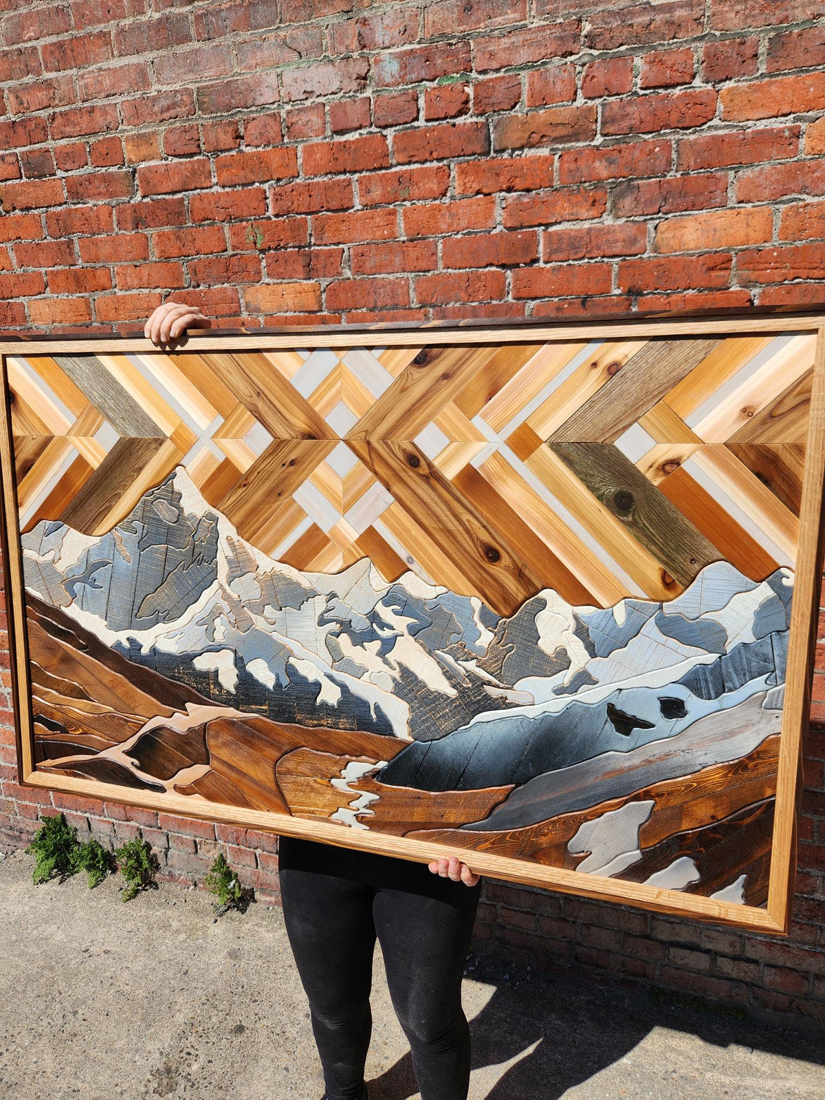 Himalayan Majesty Wood Art Statement Piece