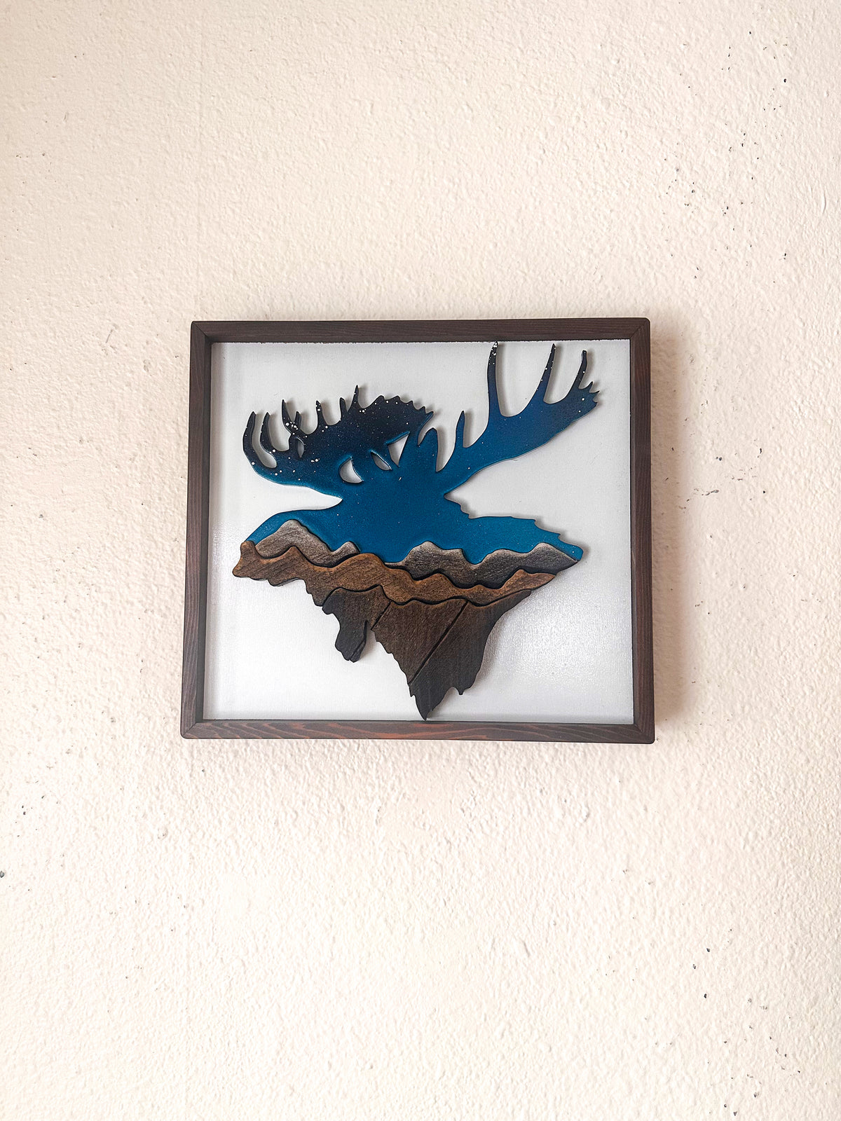 Moose Range Wood Mosaic