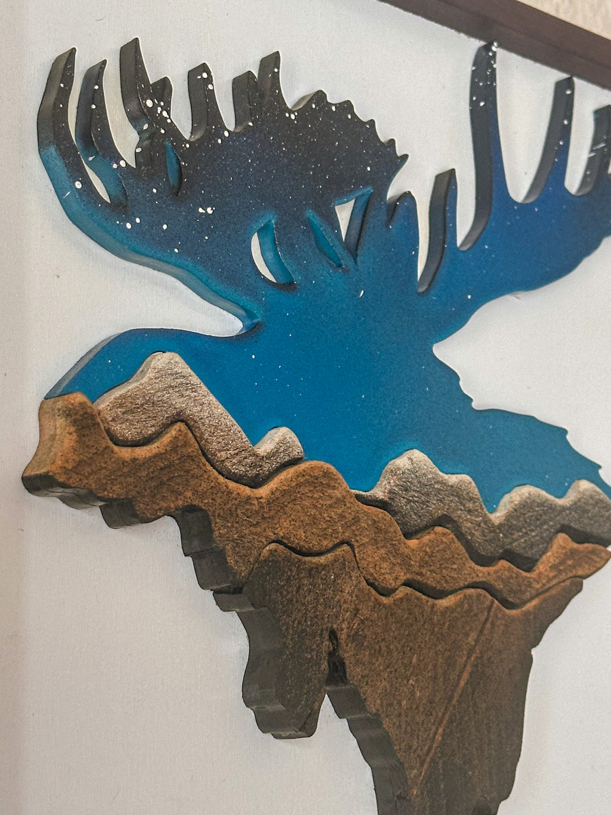 Moose Range Wood Mosaic