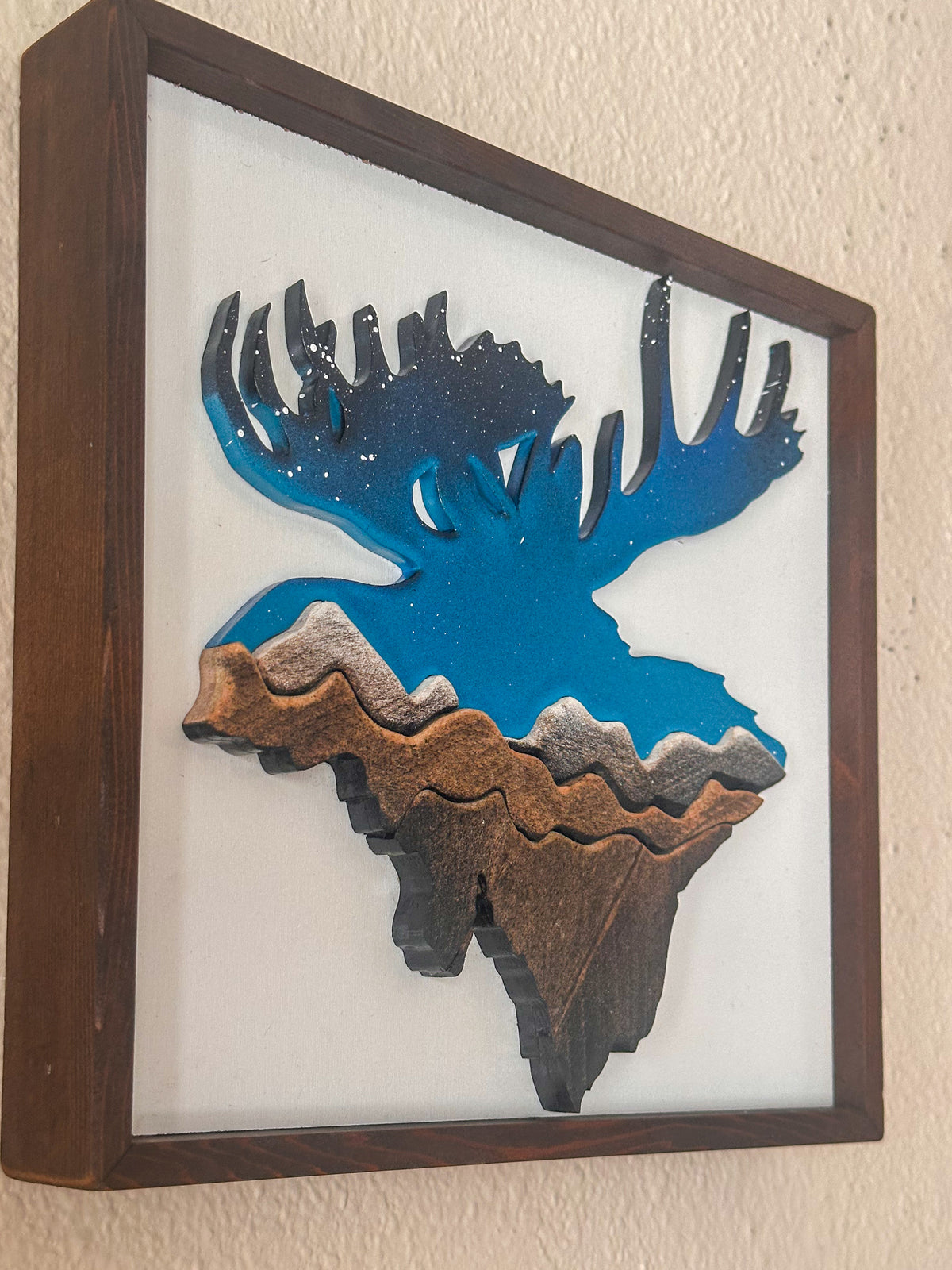 Moose Range Wood Mosaic