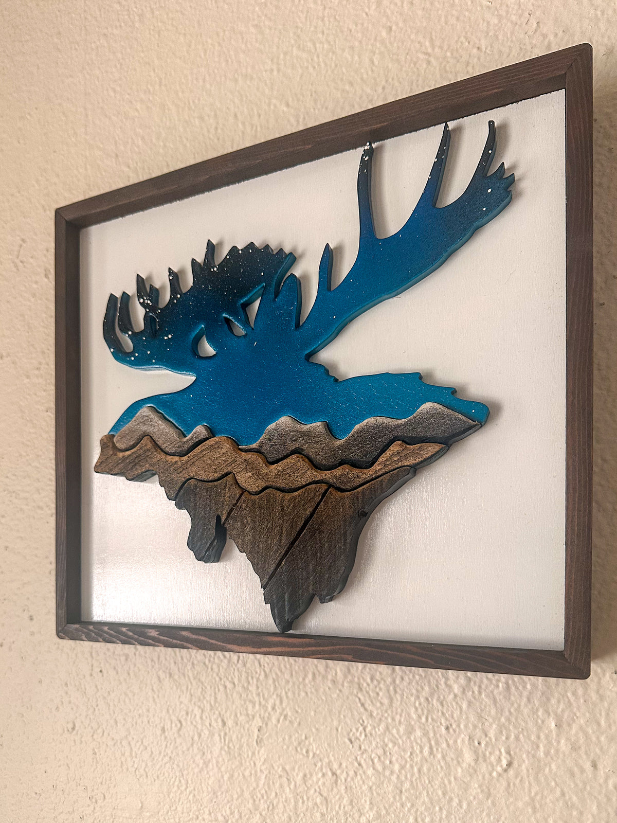 Moose Range Wood Mosaic