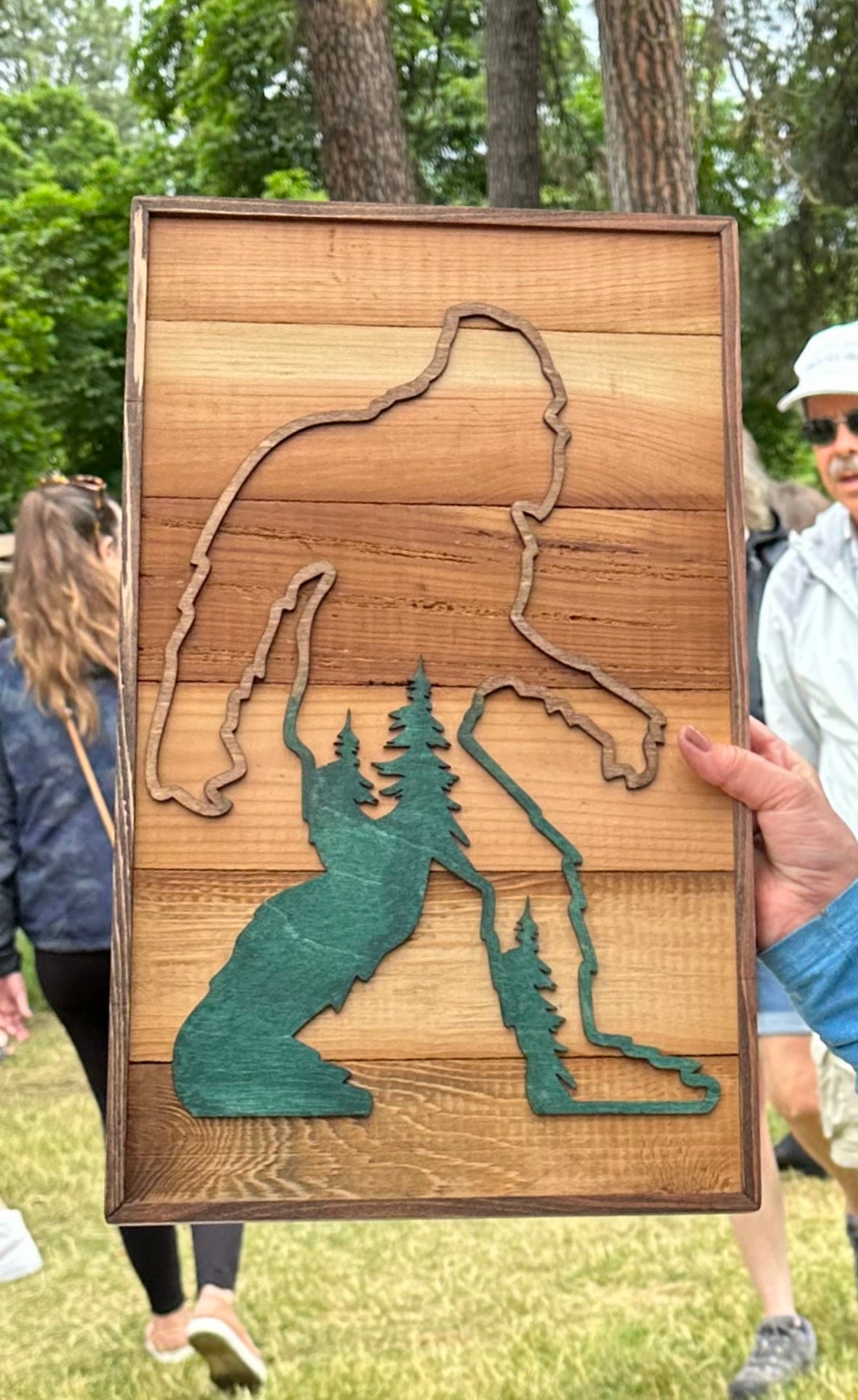 Reclaimed wood Sasquatch Artwork
