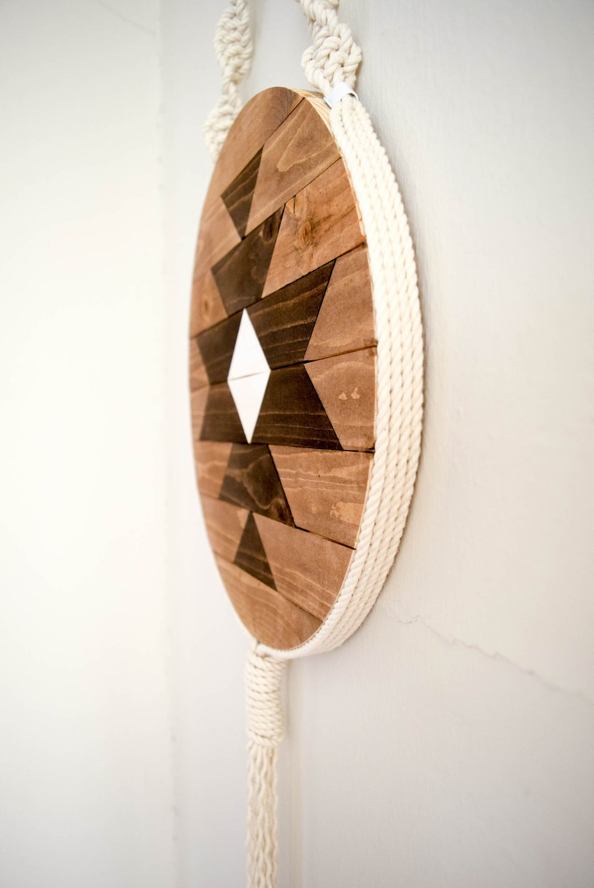 Carme - Round Macrame Wood Wall Art Hanging