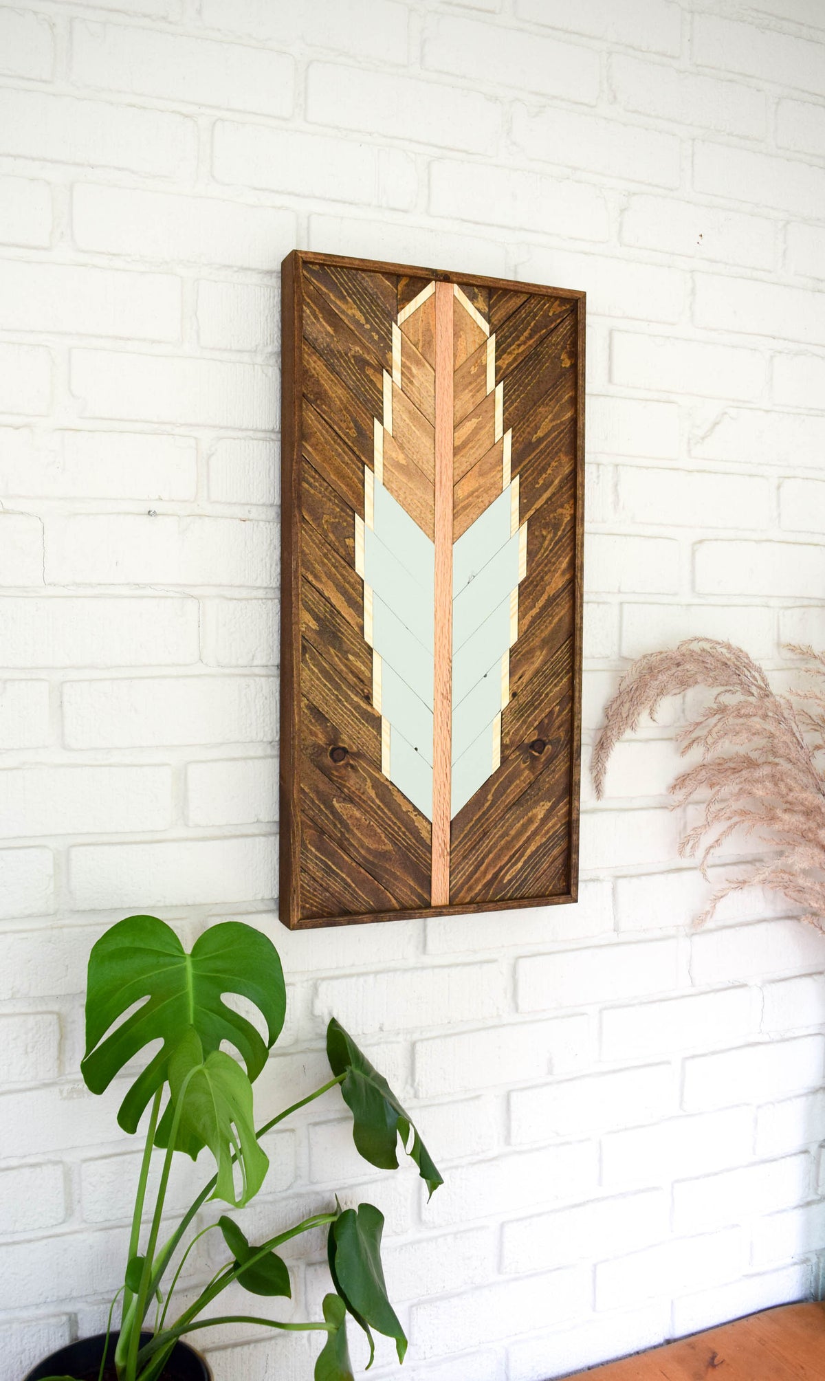 Scissortail Feather Wood Artwork