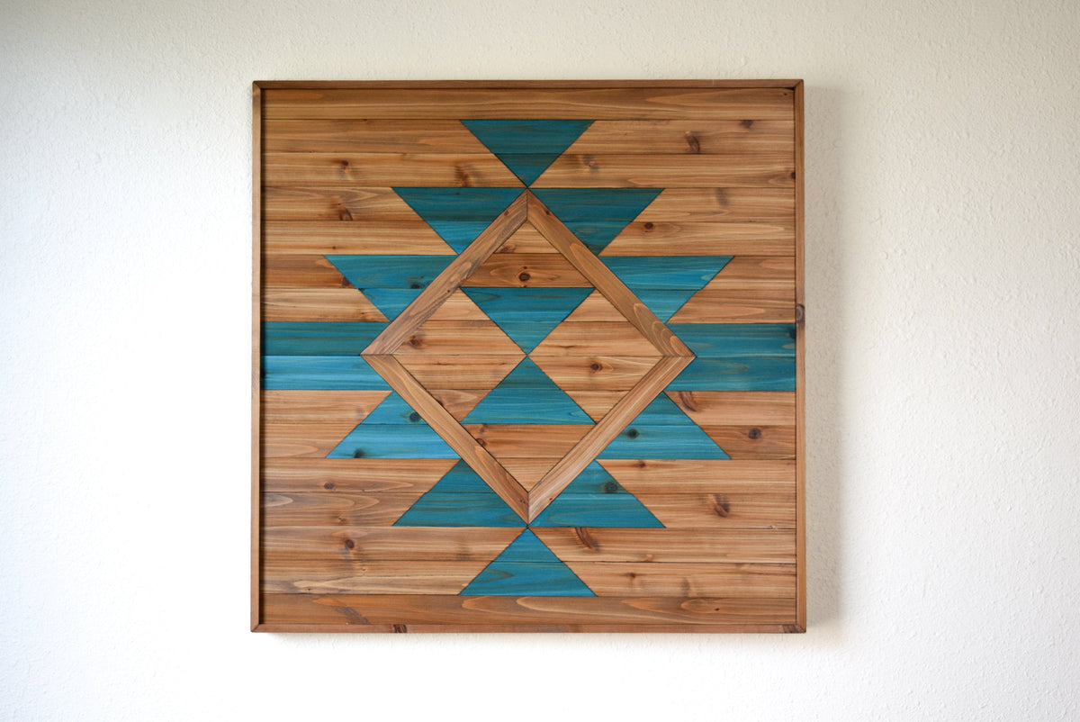 EVERLASTING LIFE Wood Wall Art - Wooden Wall Art - Geometric Wood Art - Wooden Wall Art Hanging - Modern Wood Art - Wood Wall Decor