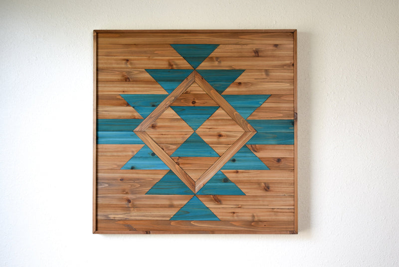 EVERLASTING LIFE Wood Wall Art - Wooden Wall Art - Geometric Wood Art - Wooden Wall Art Hanging - Modern Wood Art - Wood Wall Decor