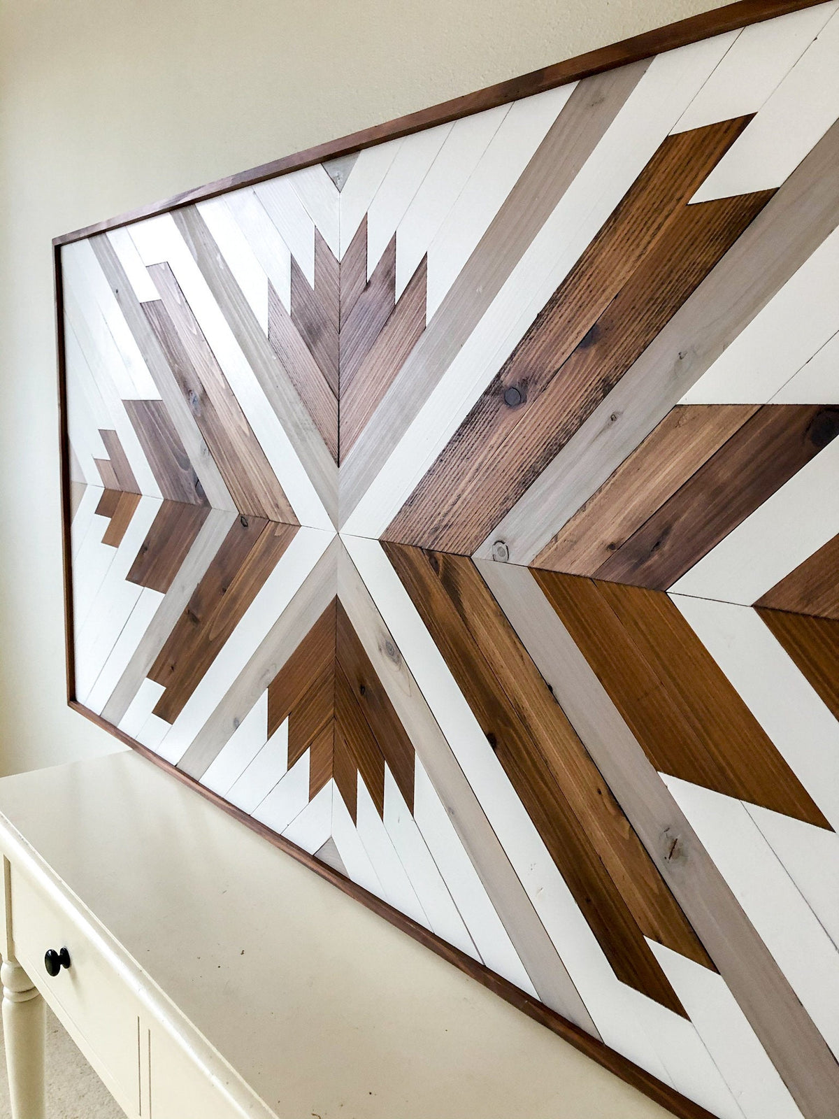 CASIMIRO in Dove Grey - Wood Wall Art - Wooden Wall Art - Geometric Wood Art - Wooden Wall Art Hanging - Modern Wood Art - Boho Wood Art
